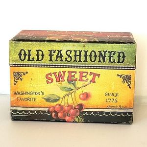 Vintage Lang Co. Fruit Recipe Trinket Box